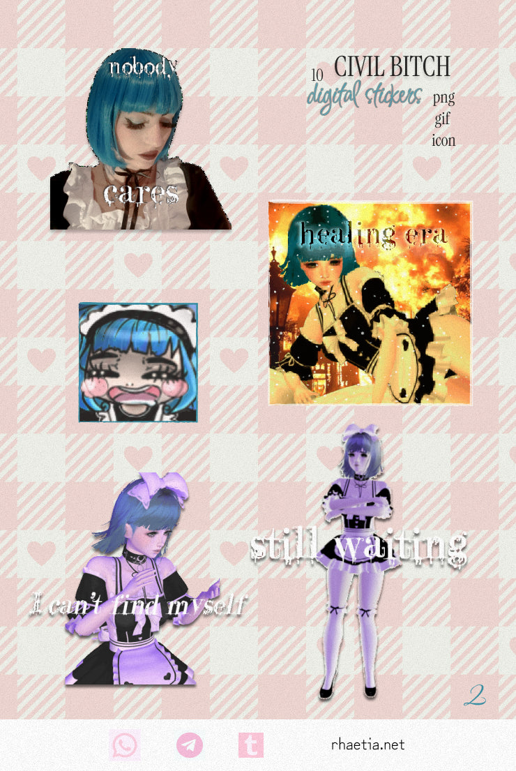 Civil Bitch Rhea Key 1024 | Sticker Pack