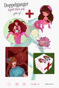 Clipart Sticker Pack della Ninfa Affamata, Anchilla art
