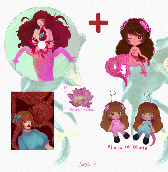Hungry Nymph Stickers Sheet - Illustrations by Anchilla