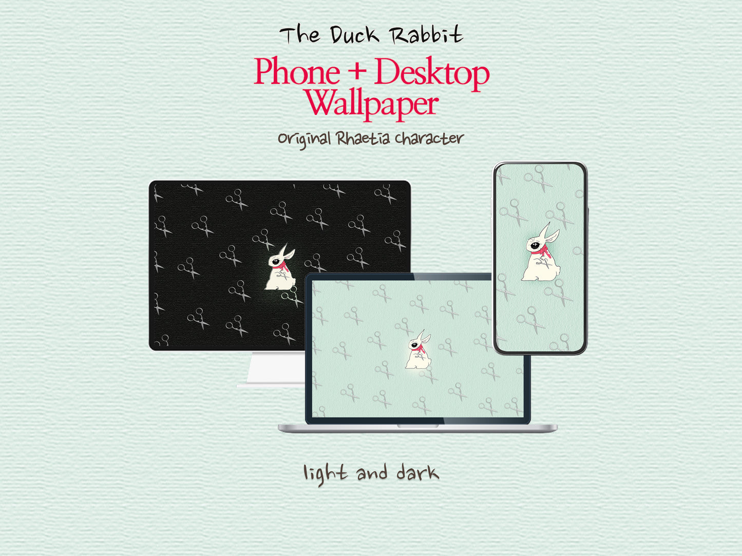 Duck Rabbit Wallpaper Set
