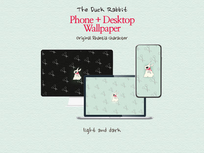 Duck Rabbit Wallpaper Set