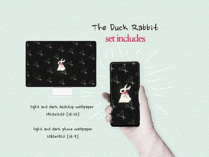 Duck Rabbit Wallpaper Set
