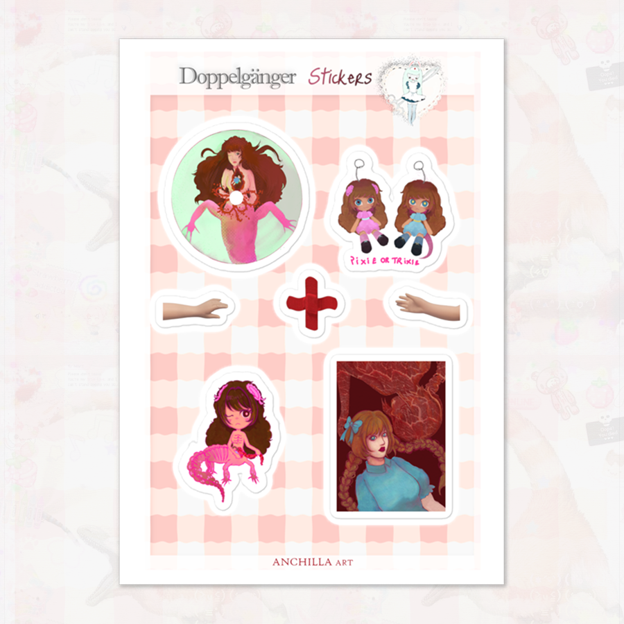 Hungry Nymph Stickers Sheet - Illustrations by Anchilla