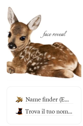 Trova il tuo nome - FREE Template